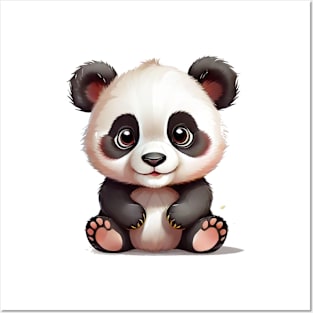 Cute lovely baby panda Posters and Art